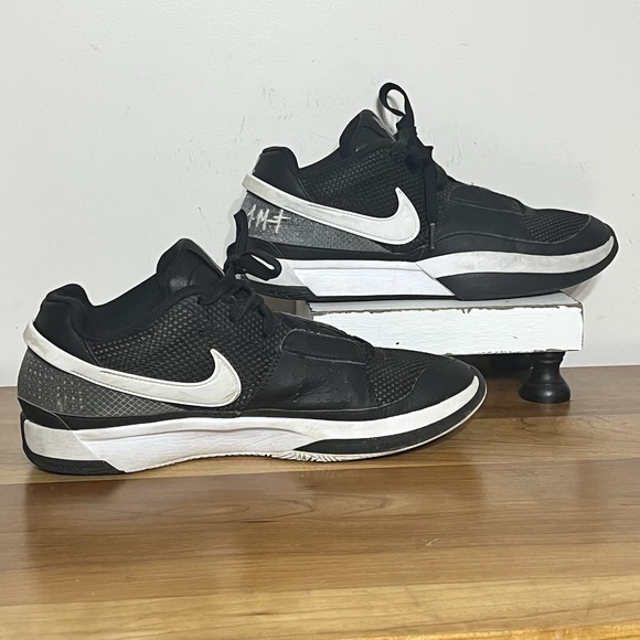 Nike Ja 1 TB Mens Size 10 Black White Basketball Shoes FV1303-001